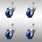 Service Caster 3.5 Inch SS Solid Polyurethane Wheel Swivel 10mm Threaded Stem Caster Set SCC-SSTS20S3514-SPUS-M1015-4 - alternate 1